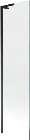 Sprchové dvere MEXEN/S - Next L vaňová zástena FIX 70 x 150, transparent, čierna 895-070-000-03-00-70