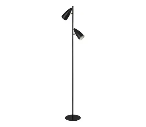 Lampy Searchlight EU60971BK - Stojacia lampa STYLUS 2xE14/7W/230V čierna EU60971BK