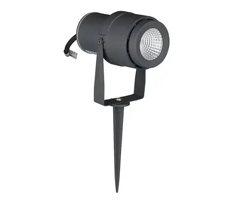 Záhradné lampy  LED Vonkajšie svietidlo LED/12W/100-240V IP65 šedá - zelené svetlo 7552