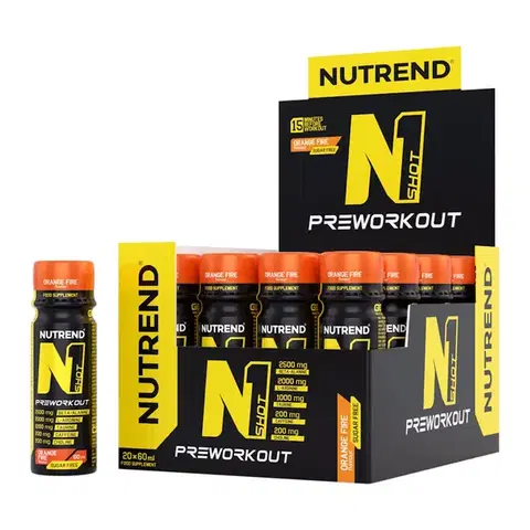 Stimulanty a energizéry Nutrend N1 Shot 20x60 ml orange fire