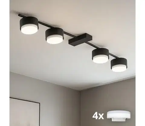 Svietidlá BRILAGI - LED bodové svietidlo MONO 4xGX53/30W/230V čierna 89-003B