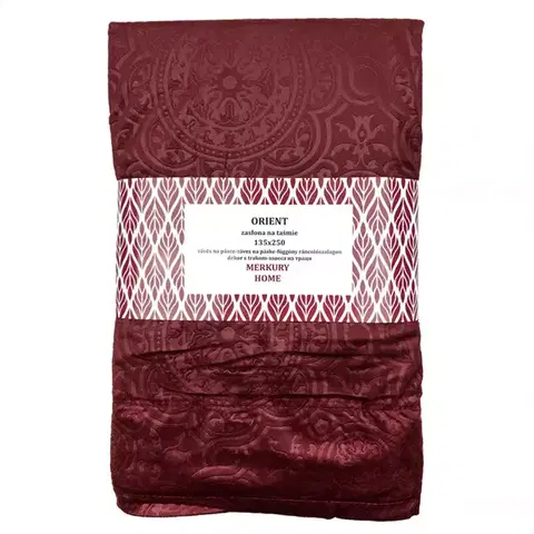 Závesy do spálne Záves Orient na páske 135x250 bordová Merkury Home