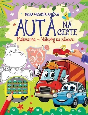 Nalepovačky, vystrihovačky, skladačky Moja hracia knižka - Autá na ceste
