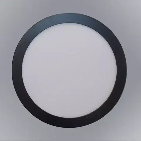 LED panely nástenné LED kruhový panel 24W 4200K okrúhly čierny