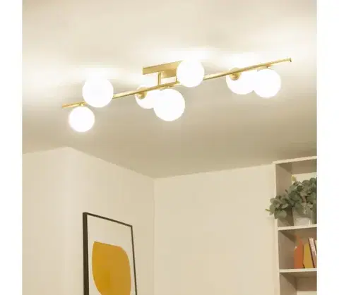 Svietidlá BRILAGI - LED Prisadený luster MILLA 7xG9/3W/230V zlatá/biela 7010-7GW