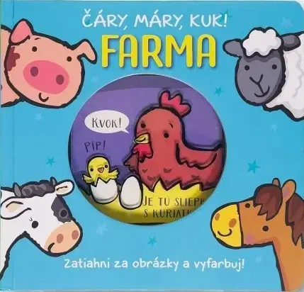 Leporelá, krabičky, puzzle knihy Čáry, máry, kuk! - Farma - neuvedený,Amanda Enright