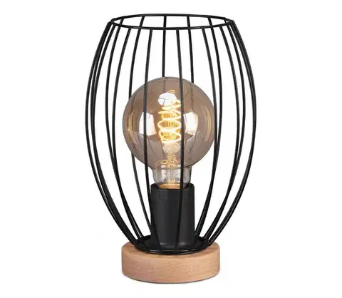 Lampy Brilo - Stolná lampa WAKTU 1xE27/25W/230V kaučukovník 7038-015