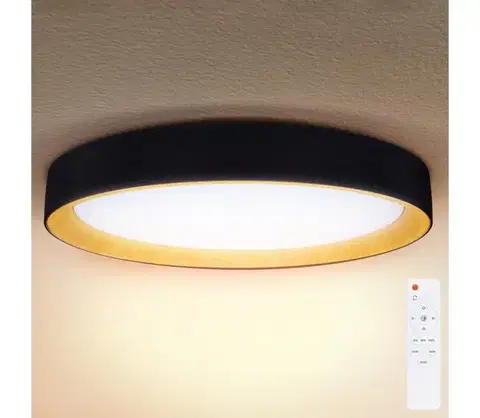 Svietidlá BRILAGI - stmievateľné stropné svietidlo LARIOS LED/72W/230V, čierne, priemer 59 cm + diaľkové ovládanie WO800-OEM15-60