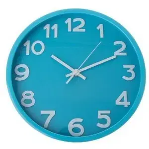 Hodiny Nástenné hodiny City blue, pr. 30,5 cm, plast