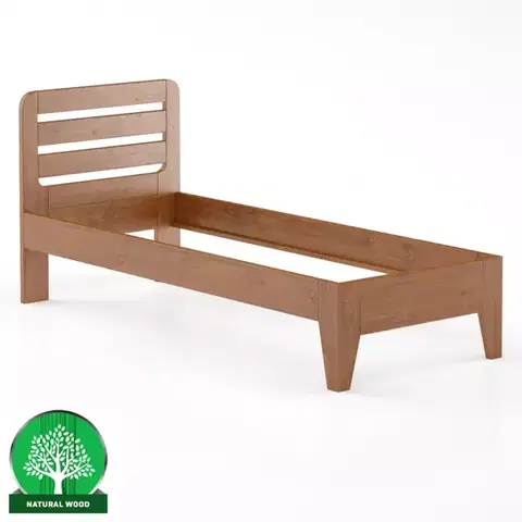 Drevené postele Posteľ buková LK189–90x200 cherry