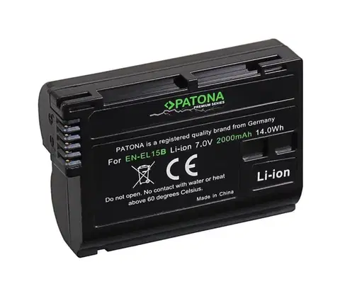 Predlžovacie káble PATONA - Batéria Nikon EN-EL15B 2000mAh Li-Ion Premium PT1224