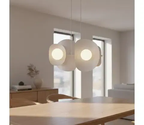 Svietidlá EMIBIG Luster na lanku ELEMENTI 4xG9/8W/230V biela 1492/4
