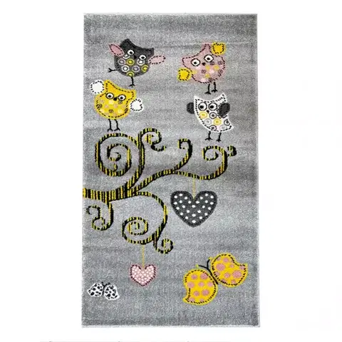 Koberce pre deti Koberec Frisee Soft Kids 0,8/1,5 0420A žltá