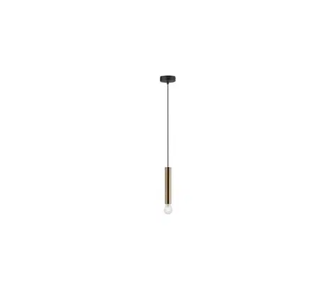 Svietidlá Leuchten Direkt 15617-60 - Luster na lanku BRUNA 1xE27/60W/230V mosadz 15617-60