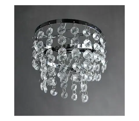 Lampy  Náhradné tienidlo pre stropné svietidlo RIM E14 lesklý chróm/číre 5901780574185
