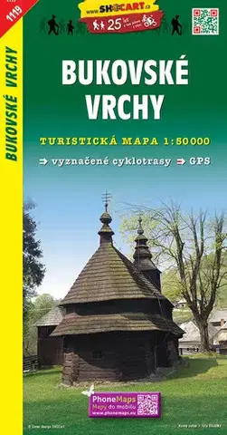 Turistika, skaly Bukovské vrchy 1:50 000