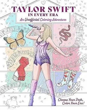 Kreslenie, maľovanie Taylor Swift in Every Era: An Unofficial Coloring Adventure - Chris Ruz,Paula Rozelle Hanback