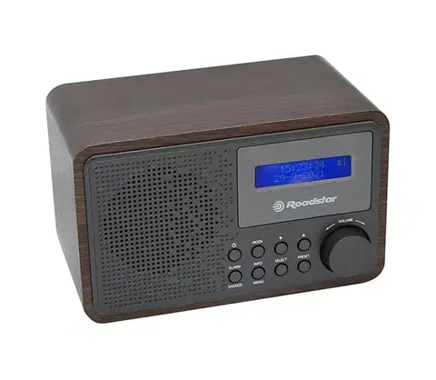 Predlžovacie káble Roadstar HRA-700D+/WD - Rádio s DAB+, FM a budíkom 16W/230V/4xAA HRA-700D+/WD