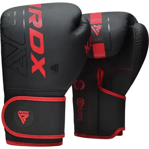Bojové športy RDX Boxerské rukavice F6 Kara Red  10 OZ