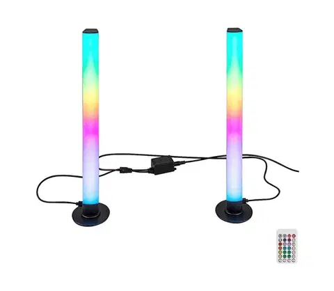 Lampy Rabalux 76014 - SADA 2x LED RGB Stmievateľná stolná lampa PACO LED/5W/5V 76014