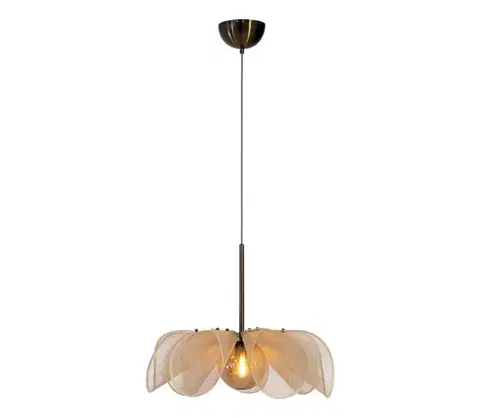Svietidlá Markslöjd 108659 - Luster na lanku STYRKA 1xE27/40W/230V pr. 63 cm béžová 108659