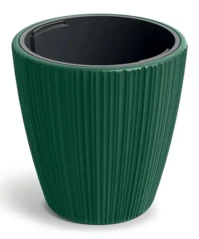 Kvetináče a truhlíky DBOR240-2411U plastový kvetináč 23,9 cm borovicovo zelená