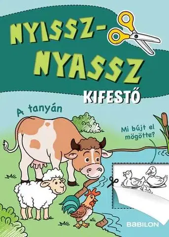 Nalepovačky, vystrihovačky, skladačky Nyissz-nyassz kifestő - A tanyán