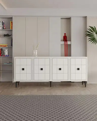 Komody Konzolový stolík Yuka 150 - White