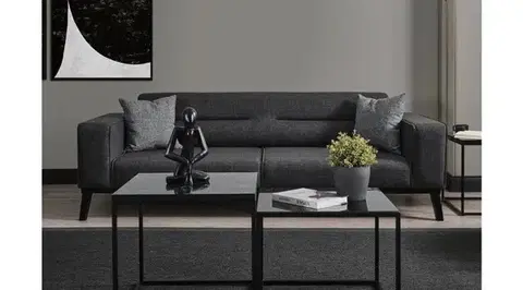 Pohovky a gauče Trojmiestna rozkladacia pohovka Bali 3 Seater - Anthracite