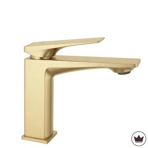 Kúpeľňové batérie REA - Umývadlová batéria PREMIUM Prime Brush Gold Low REA-B6775