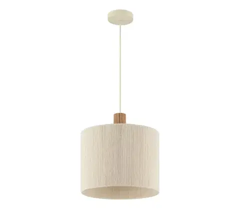 Svietidlá Brilliant - Závesný luster ARLO na lanku 1xE27/20W/230V pr. 35 cm, krémový 51520/28