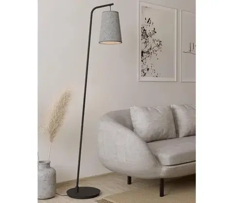 Lampy Eglo 43987 - Stojacia lampa ALSAGER 1xE27/40W/230V šedá 43987