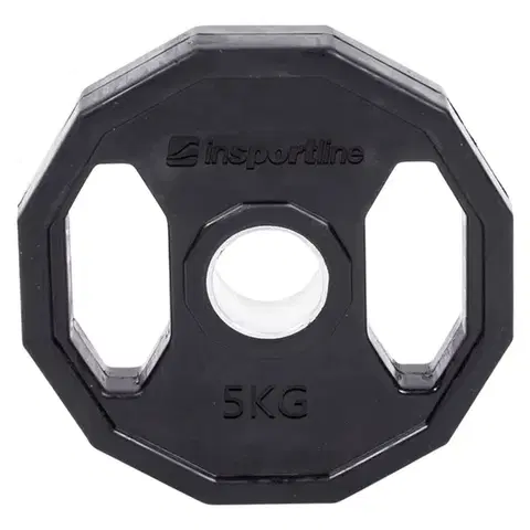 Závažia k činkám Pogumovaný olympijský kotúč inSPORTline Ruberton 5 kg 50 mm