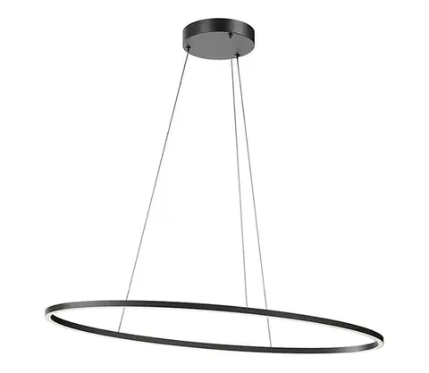 Svietidlá Redo 01-3339 - Stmievateľný LED luster na lanku LEO LED/48W/230V čierna 01-3339