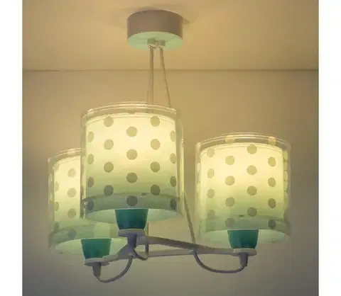 Svietidlá Dalber 41007H - Detský luster DOTS 3xE27/60W/230V 41007H