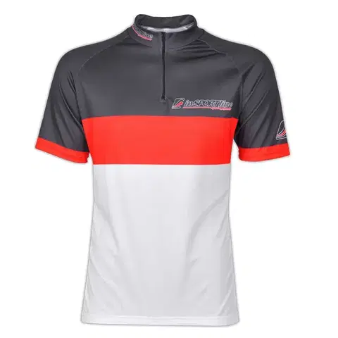 Cyklistické dresy Dres inSPORTline Pro Team černo-červeno-bílá - S