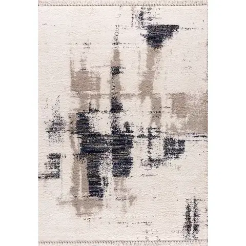 Koberce Koberec Boho krémová/modrá 200x290cm