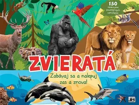Nalepovačky, vystrihovačky, skladačky Samolepkový album - Zvieratá