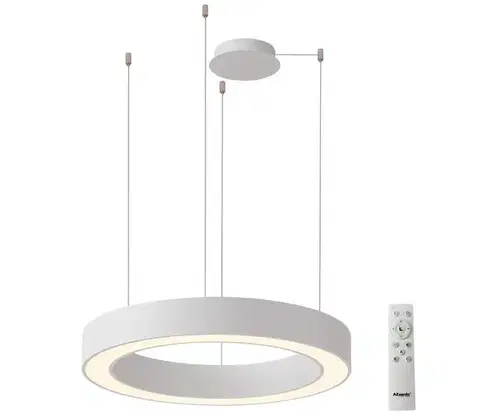 Svietidlá Azzardo  - LED Stmievateľný luster na lanku MARCO LED/80W/230V biela + DO 