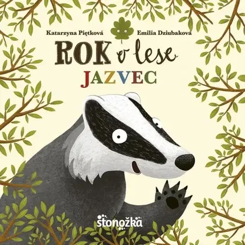 Leporelá, krabičky, puzzle knihy Rok v lese: Jazvec - Emilia Dziubaková,Ikar,Alexander Horák