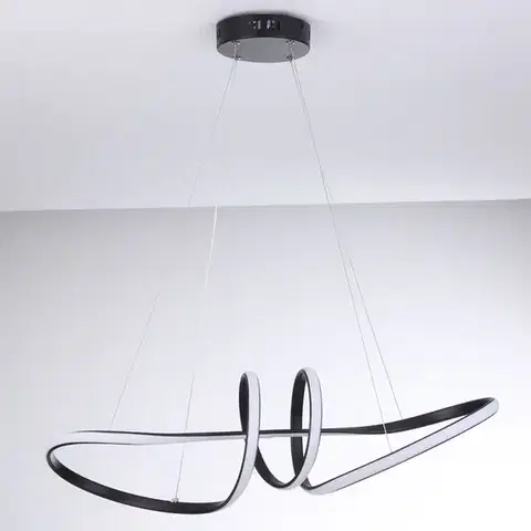 Moderné lampy do obývačky Závesné svietidlo KROTOS BLACK AH-KRLED40BL LED LW1