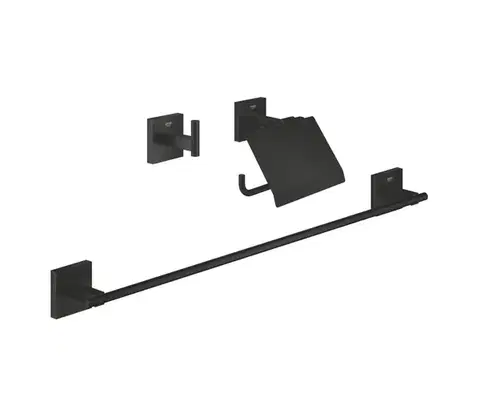 Svietidlá GROHE 411242430 - Sada doplnkov QUICKFIX START CUBE čierna 411242430