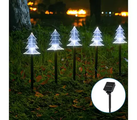 Vianočné dekorácie  B.V.  - LED Solárne vianočné svietidlo LED/0,054W/1,2V 1m IP65 studená biela B10201Q8H