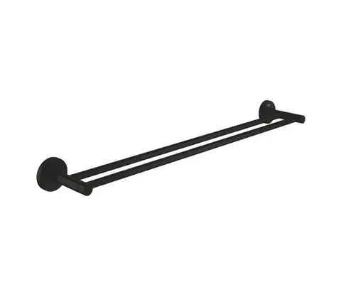 Svietidlá GROHE 412032430 - Dvojramenný držiak na uteráky START 654 mm čierny 412032430