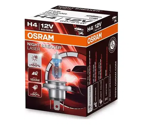 Žiarovky SADA 2x Autožiarovka NIGHT BREAKER H4 P43t/60/55W/12V 3900K - Osram 64193NL-2HB