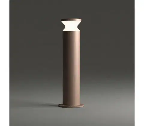 Záhradné lampy Ideal Lux - Vonkajšie svietidlo TORRE 1xE27/15W/230V 60 cm IP65 hnedé 321929
