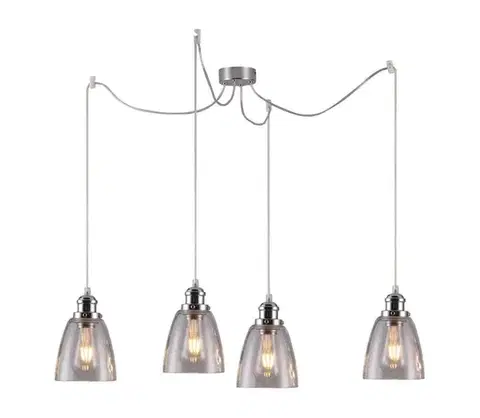 Svietidlá  Luster na lanku VOICE 4xE27/40W/230V pavúk 34-70838