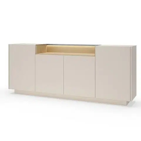 Komody so zásuvkami a dvierkami Komoda Hiro B 203 4d Beige