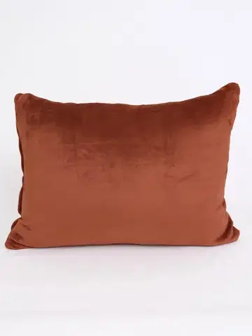 Dekoračné obliečky MKLozkoviny.sk Obliečka na vankúš mikroplyš 50 × 70 cm – Laura terakota-  -