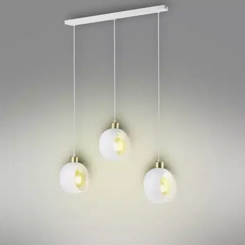 Lampy nad stôl do jedálne Luster Cyklop 2743 White Lw3